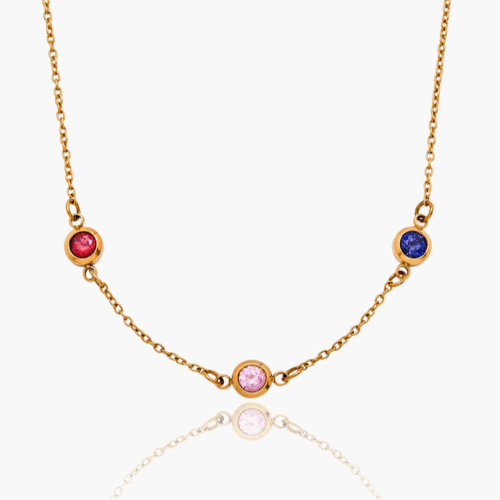 Multi-Birthstone Necklace